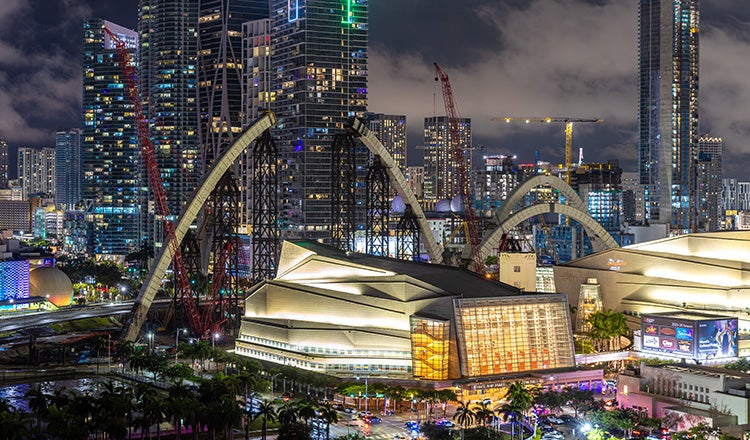 I-395 bridge at night