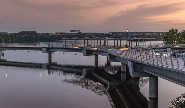 wishbone pedestrian bridge