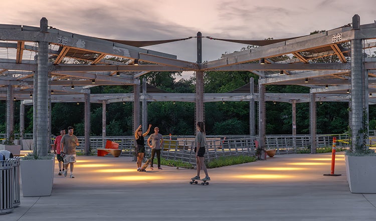 wishbone pedestrian bridge
