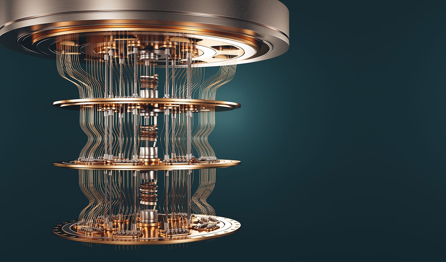 Quantum computer stock image
