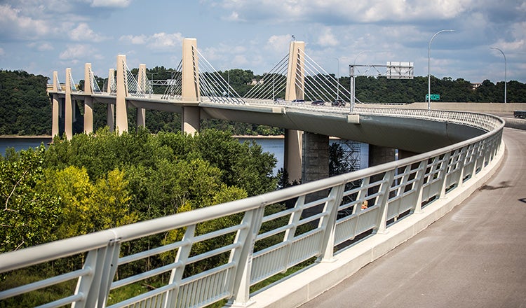 curving bridge approach