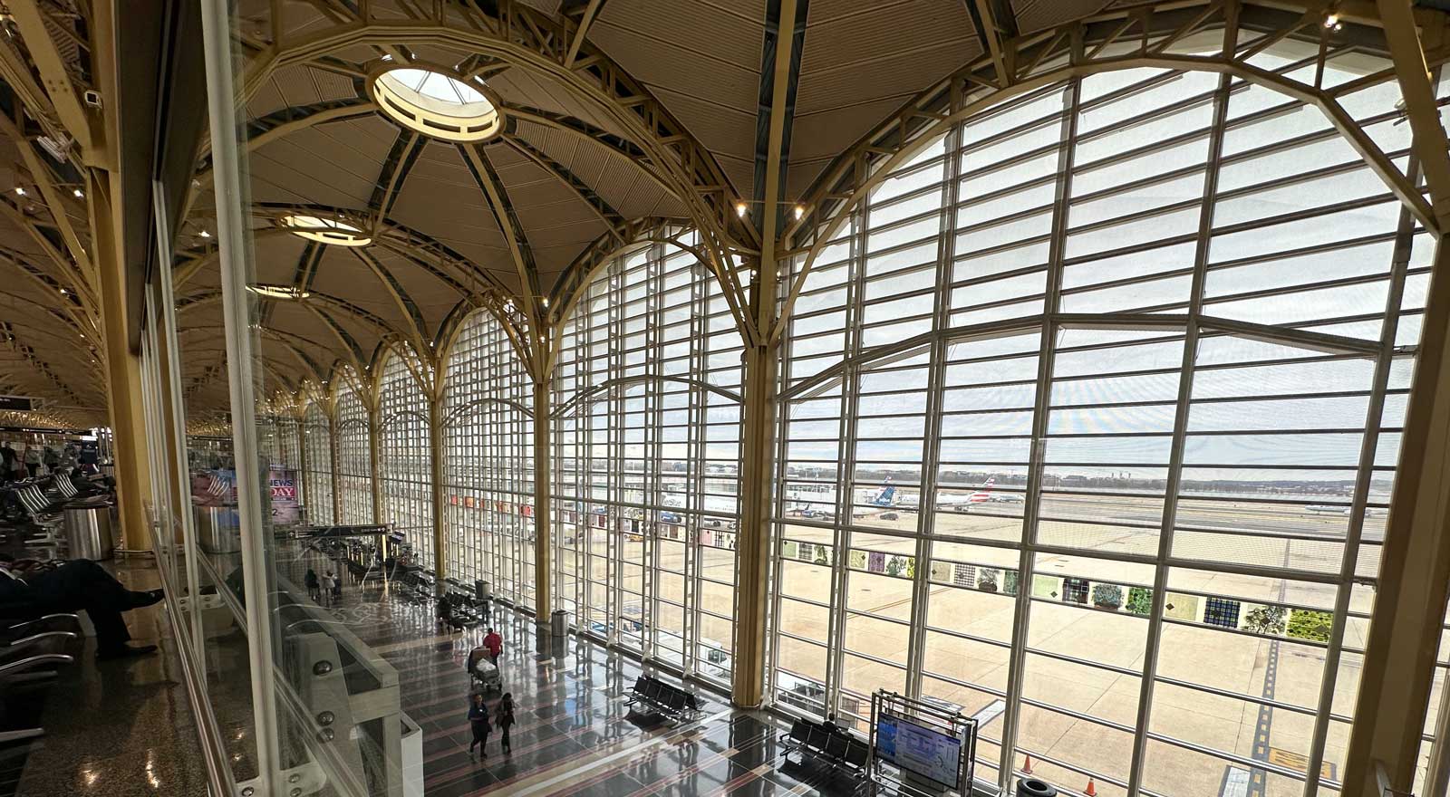 holdroom at Reagan National Airport